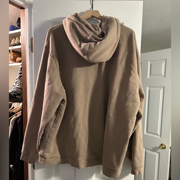 Alo Yoga Renown Heavy Weight Hoodie 2XL Taupe - Picture 3 of 4